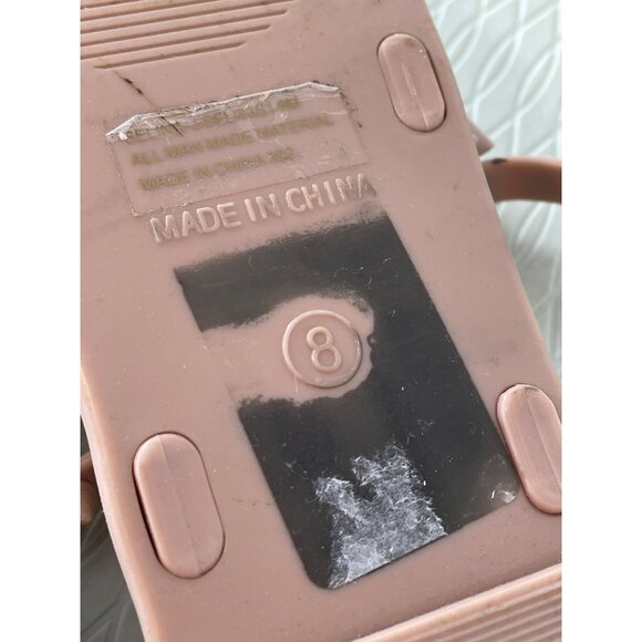 Steve Madden Skyler J Sandals Size 8 Slip On Studded Slides Light Pink Strappy - Picture 6 of 8